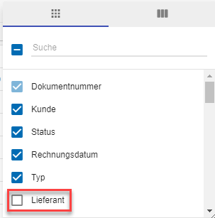 Weitere Spalten anzeigen SupplyOn Support Center