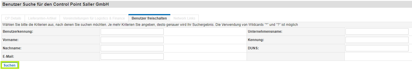 CP Benutzer freischalten Suche DE