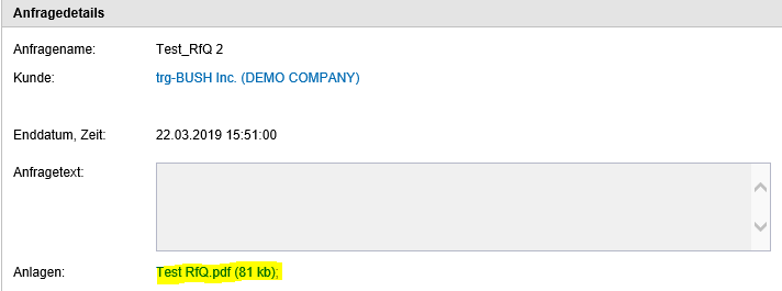 RfQ Anfragedetails Anlagen DE